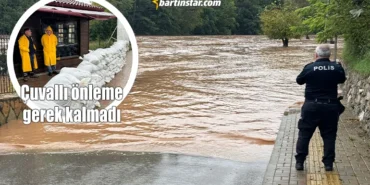 Sular 3 metre yükseldi, metrekareye 115 kg çuvallı önleme gerek kalmadı