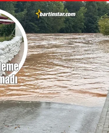 Sular 3 metre yükseldi, metrekareye 115 kg çuvallı önleme gerek kalmadı