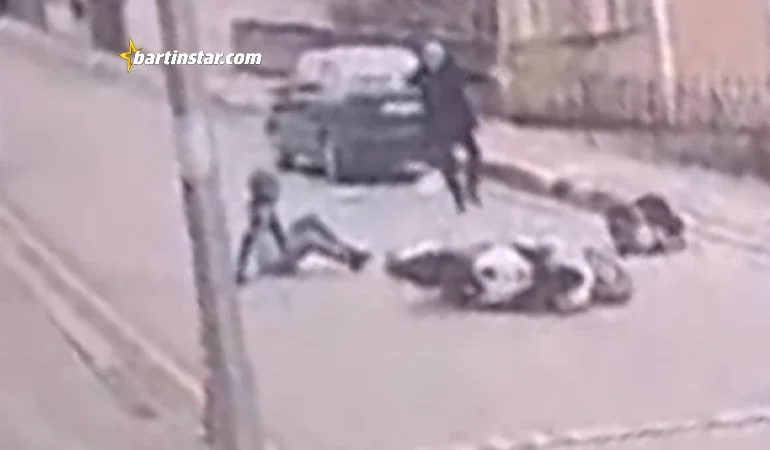 Motosiklet, 70 yaşındaki kadına böyle çarptı!