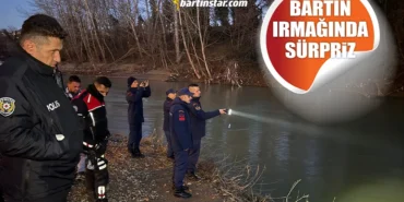 bartın ırmağında sürpriz