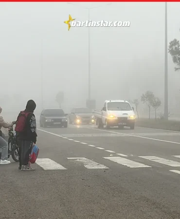 Bartın’da beklenen kar öncesi yoğun sis1