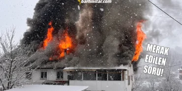 bartında yangın, evden komşuları kurtardı