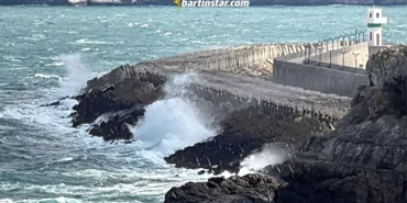 buz hava fırtına ile birlikte bartına ulaştı
