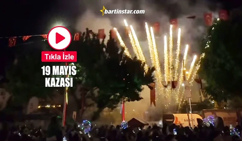 Bartın’da havai fişekleri ateşleyen işçi yaralandı