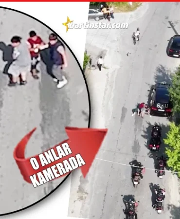 bartın düğün konvoyunun önünü kesmek isteyen çocuğa motor çarptı