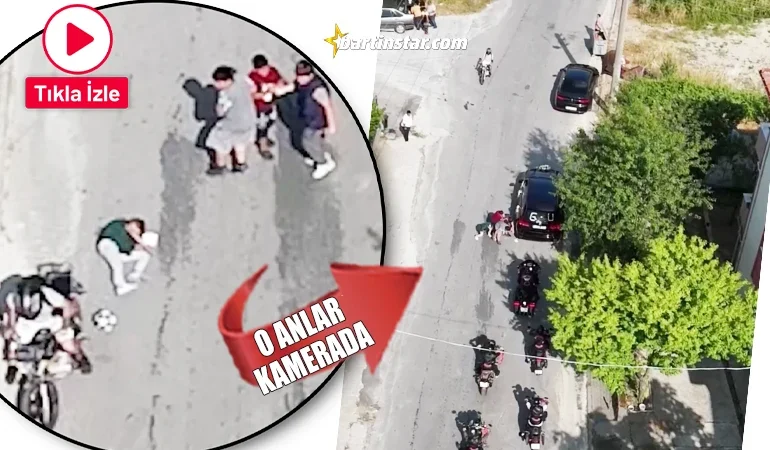 Düğün konvoyunun önünü kesmek isteyen çocuğa motor çarptı