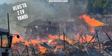 bartında iki ev yandı, bir günde 9 anız yangını