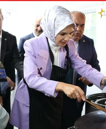 Aile Bakanı Göktaş Bartında gözleme yaptı