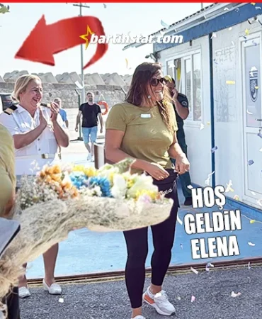 Amasra'ya gelen 100 bininci Rus turist, konfetiyle karşılandı8