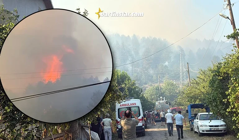 Bartın tutuştu! Helikopterler havalandı