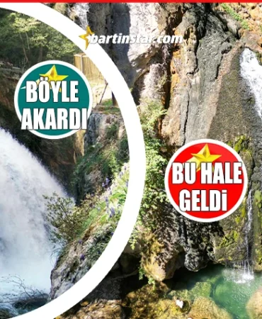 Ulus’un Ulukaya Şelalesi kuruma noktasına geldi1
