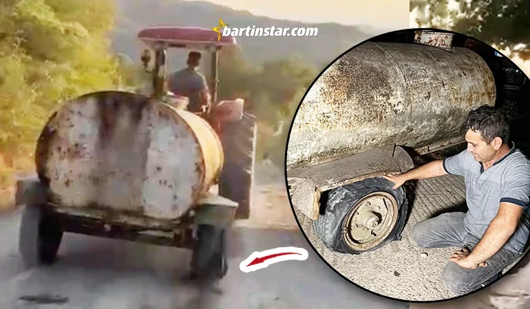 Patlak tekeriyle yangına koşan Bartınlı köylü: Ciğerimiz yanmış teker ne ki?
