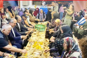 Kaymakam ve belediye başkanı mısır imecesinde