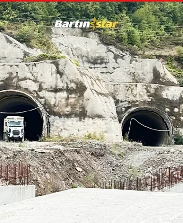 O yolda tünel inşaatı yeniden başladı