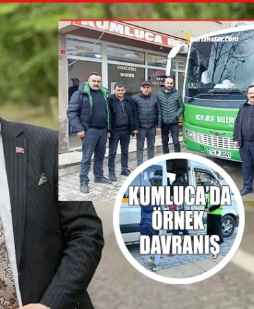 kumluca belediyesinden örnek davranış