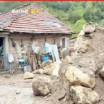 Bartın'da heyelan 2 ev tahliye edildi