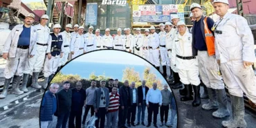 bartın Huzurevinden çıkıp madene indiler