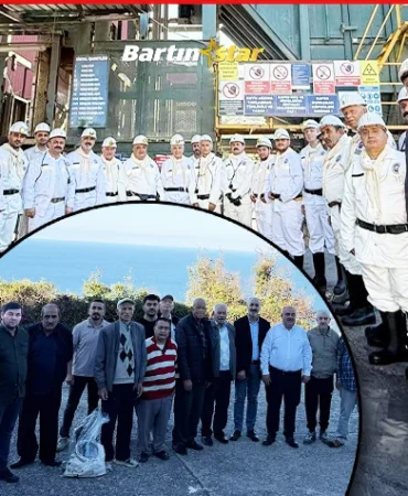 bartın Huzurevinden çıkıp madene indiler