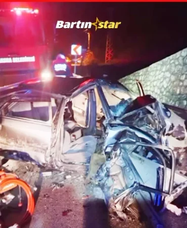 bartında Yağmur kazası Baba ile 3 çocuğu yaralandı