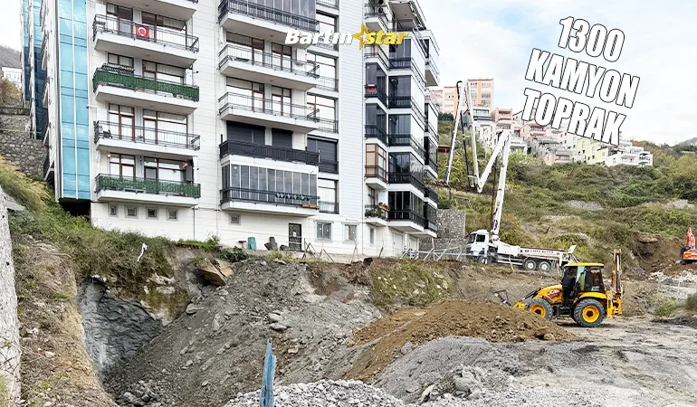 Amasra’da 24 daireli siteyi kurtarma operasyonu