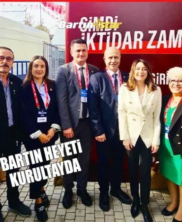 chp bartın heyeti kurultayda1