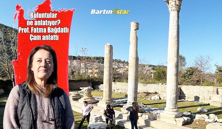 Antik Amasra’da Roma’nın anıtsal sütunları yükseliyor