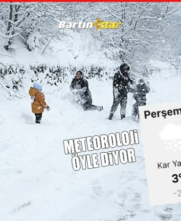 Bartın yeni yıla lapa lapa kar altında girebilir2