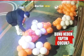 Bartın’da Sevgililer Günü balonlarına suikast