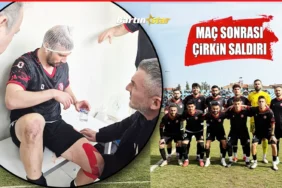 bartınspor merzifonda galip çirkin saldırı