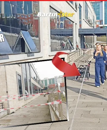 BARÜ’de fakültenin duvarlarına güvenlik şeridi4