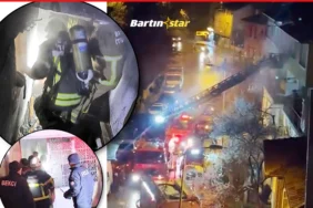 Bartın Kırtepe’de bayram gecesi faciaya ramak kala