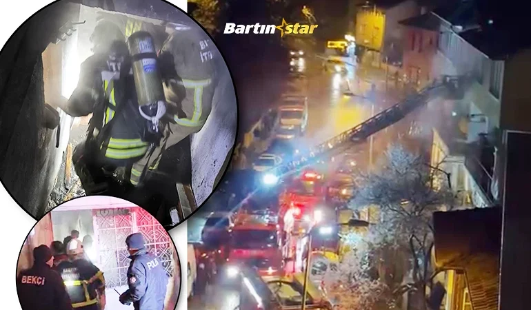 Bartın Kırtepe’de bayram gecesi faciaya ramak kala