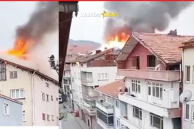 Kozcağız’da iftar saatinde yangın paniği