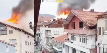 Kozcağız’da iftar saatinde yangın paniği