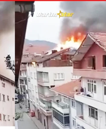 Kozcağız’da iftar saatinde yangın paniği