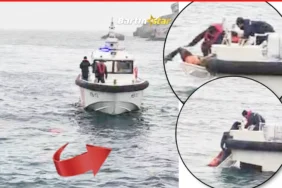 Sahip güvenlik, denizdeki esrarengiz kadını böyle çıkardı