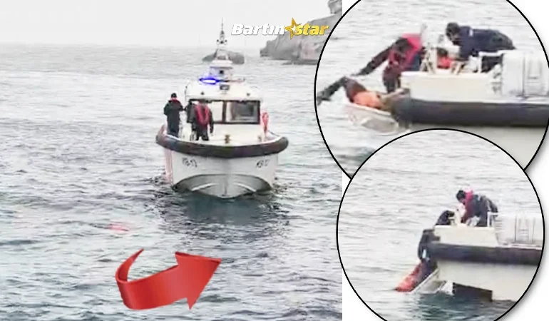 Sahip güvenlik, denizdeki esrarengiz kadını böyle çıkardı