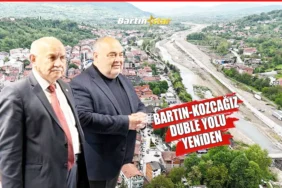 bartın kozcağız duble yolu yeniden başladı