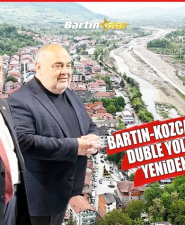 bartın kozcağız duble yolu yeniden başladı