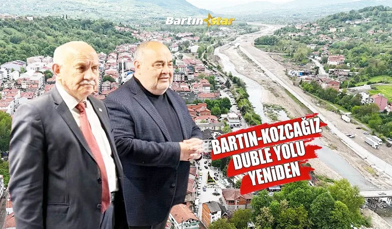 bartın kozcağız duble yolu yeniden başladı