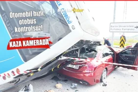 BARÜ girişinde feci kaza 46 öğrenci yaralandı