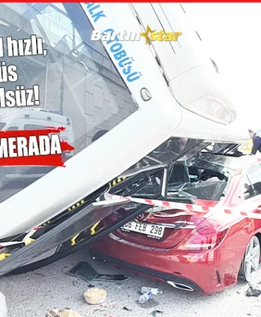 BARÜ girişinde feci kaza 46 öğrenci yaralandı