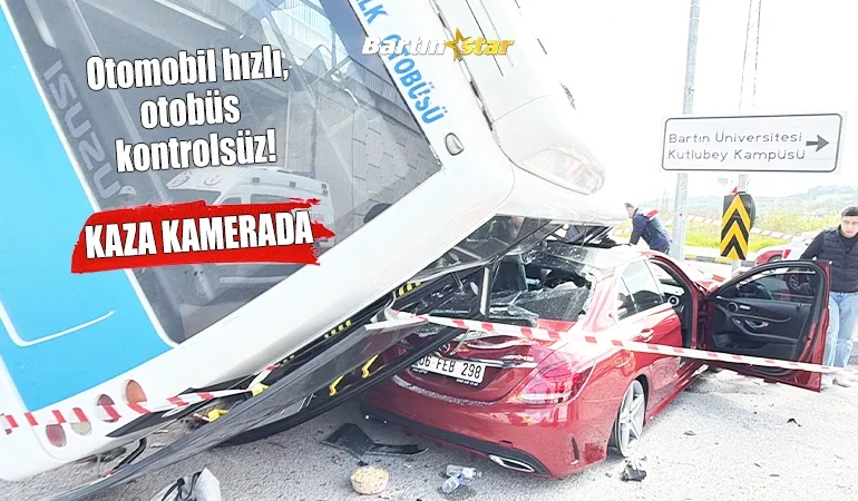 BARÜ girişinde feci kaza 46 öğrenci yaralandı