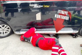 Minibüsün çarpıp altına aldığı yaya yaralandı