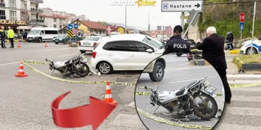 bartın hastane kavşağında kaza