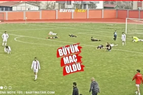 bartınspor bafra maçı büyük heyecana sahne oldu