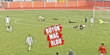 bartınspor bafra maçı büyük heyecana sahne oldu