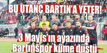 3 mayısın ayazında bartınspor küme düştü