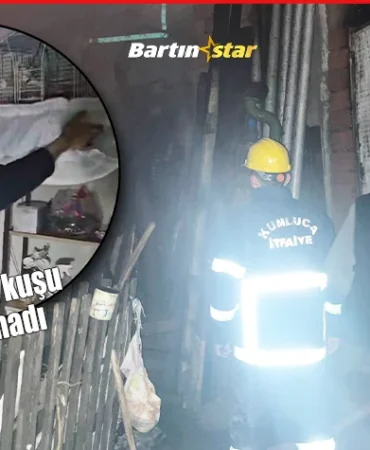 Kumluca’da yatağa bağlı hasta yangından son anda kurtarıldı