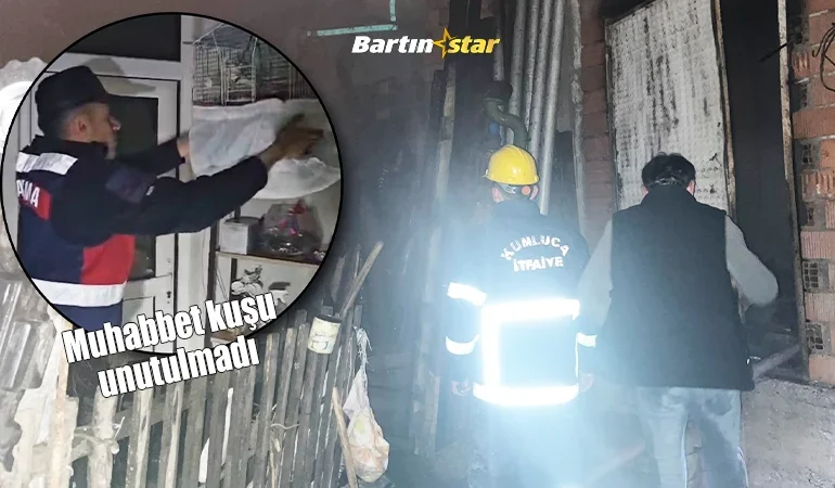 Kumluca’da yatağa bağlı hasta yangından son anda kurtarıldı